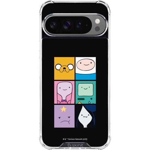 Adult Swim Adventure Time Character Tiles Google Pixel 10 Pro XL Clear Case